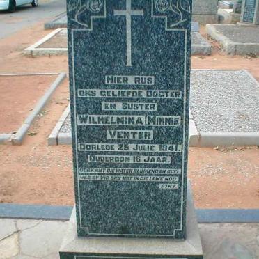 VENTER Wilhelmina -1941