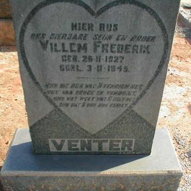 VENTER Willem Frederik 1927-1945