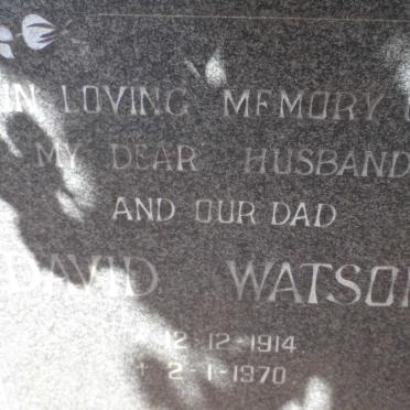 WATSON David 1914-1970