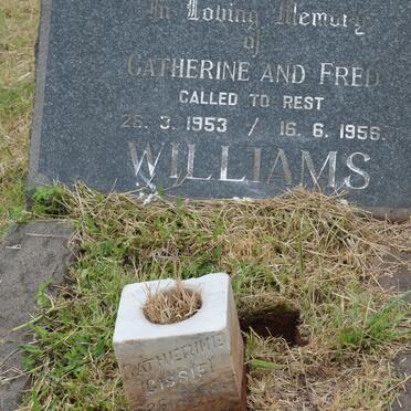 WILLIAMS Fred -1956 &amp; Catherine -1953