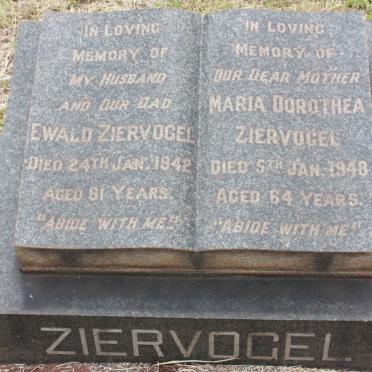 ZIERVOGEL Ewald -1942 &amp; Maria Dorothea -1948