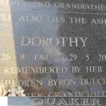 QUAKER Dorothy 1914-2013