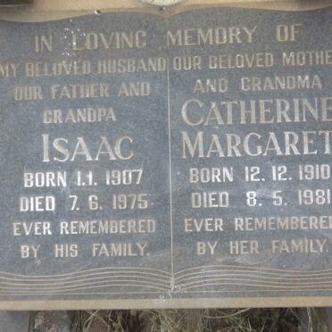 THOMAS Isaac 1907-1975 &amp; Catherine Margaret 1910-1981