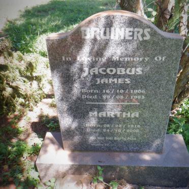 BRUINERS Jacobus James 1906-1983 &amp; Martha 1918-2006