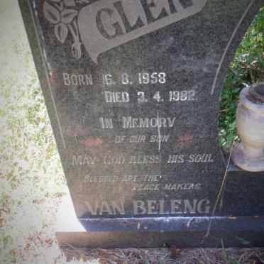 BELENG Glen, van 1958-1982