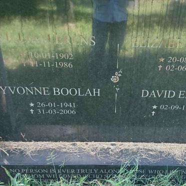 ERENS William 1902-1986 &amp; Elizabeth 1904-1993 :: ERENS David 1949- :: BOOLAH Yvonne 1941-2006