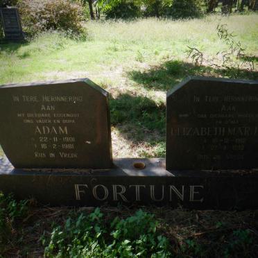 FORTUNE Adam 1901-1981 &amp; Elizabeth Marjorie 1912-1982