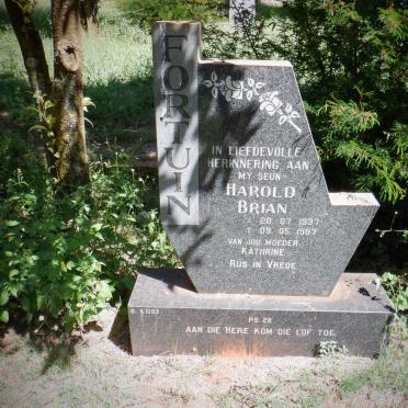 FORTUIN Harold Brian 1937-1987