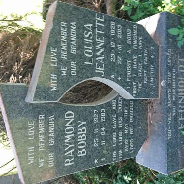 FERNHOLDT Raymond Bobby 1927-1983 &amp; Louisa Jeanette 1926-2013