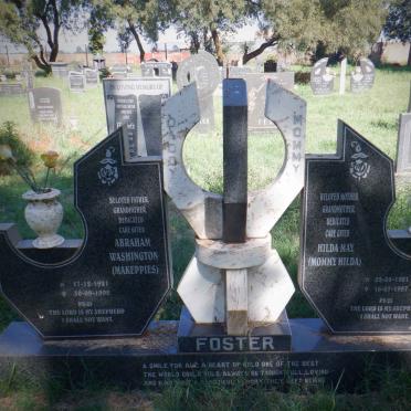 FOSTER Abraham Washington 1921-1992 &amp; Hilda May 1921-1997