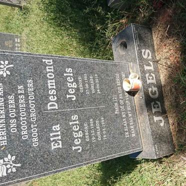 JEGELS Desmond 1953-2019 &amp; Ella 1956-1989
