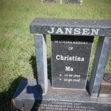 JANSEN Christina 1923-1995