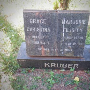 KRUGER Grace Christina 1940-1984 :: KRUGER Marjorie Filisity 1962-1988
