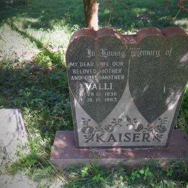 KAISER Valli 1936-1983