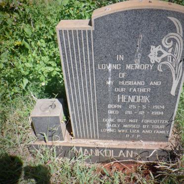 MANKOLAN Hendrik 1924-1984
