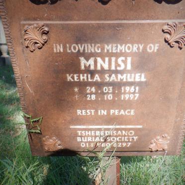 MNISI Kehla Samuel 1961-1997