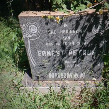 NORMAN Ernest Petrus 1908-1984