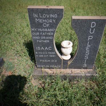PLESSIS Isaac, du 1926-1991