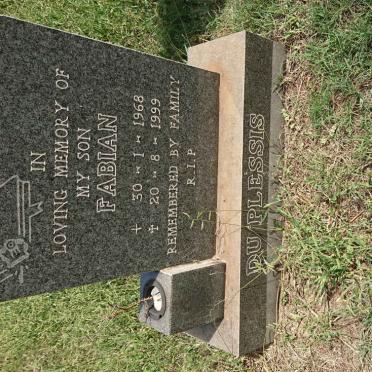 PLESSIS Fabian, du 1968-1999