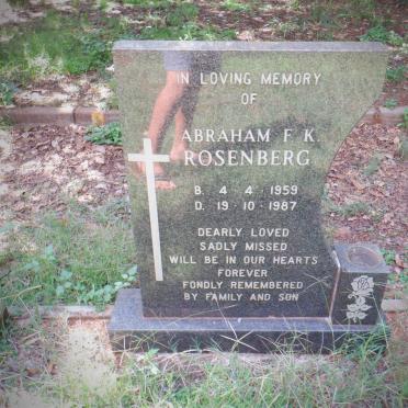 ROSENBERG Abraham F.K. 1959-1987