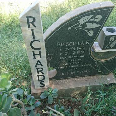 RICHARDS Priscilla R. 1962-1992