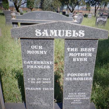 SAMUELS Percy Reginald 1930-1992 &amp; Catherine Frances 1921-2002 