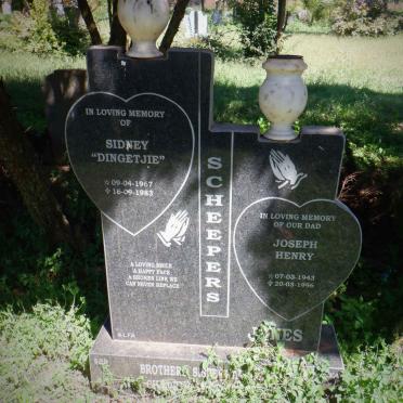 SCHEEPERS Sidney 1967-1983 :: JONES Joseph Henry 1943-1996