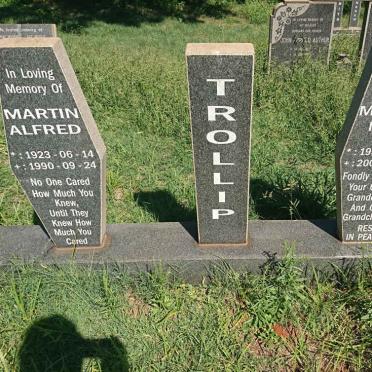 TROLLIP Martin Alfred 1923-1990 &amp; Mary 1938-2003
