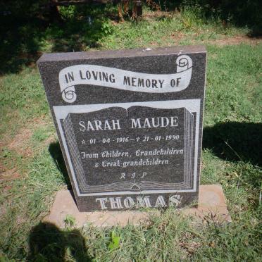 THOMAS Sarah Maude 1916-1990