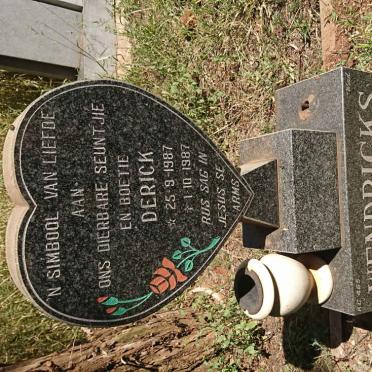 WENDRICKS Derick 1987-1987
