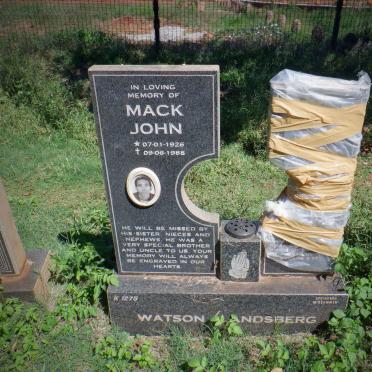 WATSON Mack John 1926-1988 &amp; LANDSBERG