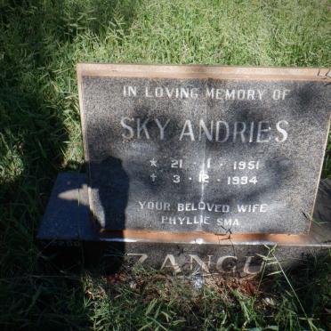 ZANGU Sky Andries 1951-1994