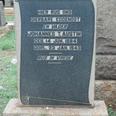 AUSTIN Johannes T. 1884-1943