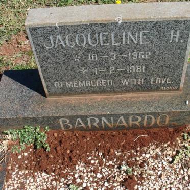BARNARDO Jacqueline H. 1962-1981