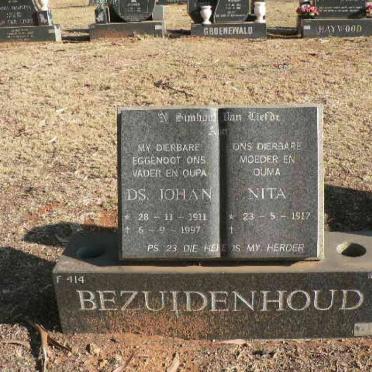 BEZUIDENHOUD Johan 1911-1997 &amp; Nita 1917-
