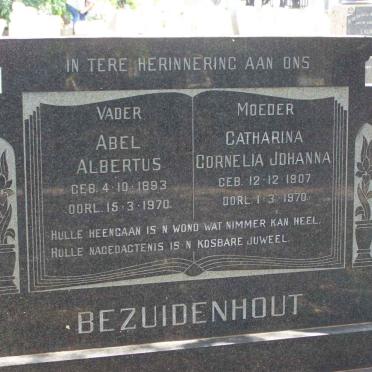 BEZUIDENHOUT Abel Albertus 1893-1970 &amp; Catharina Cornelia Johanna 1907-1970