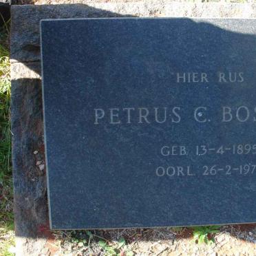 BOSHOFF Petrus C. 1895-1971