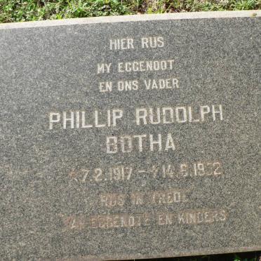 BOTHA Philip Rudelph 1917-1972 :: MERWE Hermina, vd nee VD MERWE 18??-19??