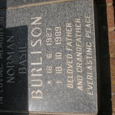 BURLISON Norman Basil 1927-1989