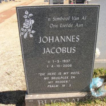 BLIGNAUT Johannes Jacobus 1937-2008