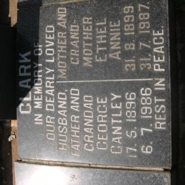 CLARK George Cantley 1896-1986 &amp; Ethel Annie 1899-1987