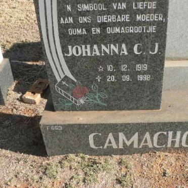 CAMACHO Johanna C.J. 1919-1998