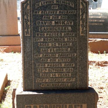 CARMICHAEL David McKay -1935 :: CARMICHAEL Florrie -1924