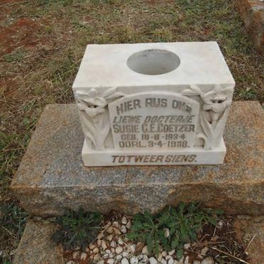 COETZER Susie C.E. 1934-1938