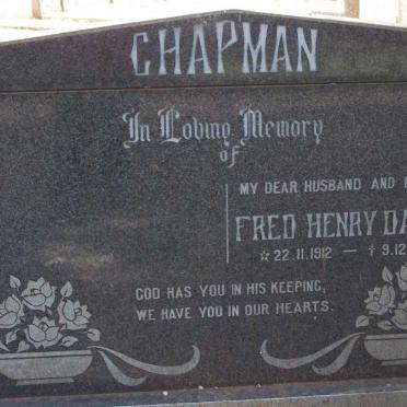 CHAPMAN Fred Henry Daniel 1912-1971