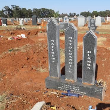 DLAMBA Mathews Matoloandile 1968-2012