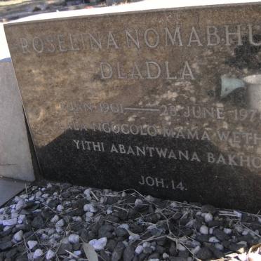 DLADLA Roselina Nomabhunu 1901-1976