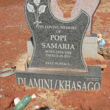 DLAMINI Popi Samaria 1942-2011
