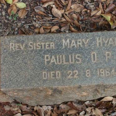 PAULUS Mary Hyacintha -1964