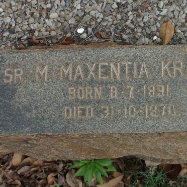 KRAMER M. Maxentia 1891-1970